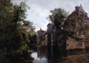 Louis Xiii Prints: View of a Chateau Built Under Louis XIII, Saint Loup, 1882. Artist: Emmanuel Lansyer