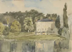 Aisne Gallery: View of the Chateau at Folembray, ca. 1831. Creator: Paul Huet