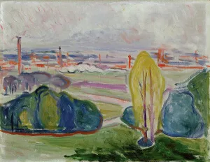 Munch Prints: View of the Chemnitz Valley, 1905. Creator: Munch, Edvard (1863-1944)