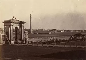 Calcutta Collection: [View of Chowringhee from Government House, Calcutta], 1858-61