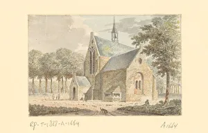 Pronk Cornelis Prints: View of the church in Arkel, c.1733-c.1740. Creator: Cornelis Pronk