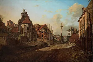 Bellotto Prints: View of the Church of the Bernardine Sisters and Sigismund's Column