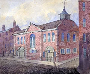 Pearson Prints: View of the Church of St George the Martyr, Queen Square, Holborn, London, c1815