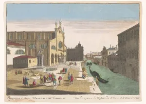 View of the church of St. John and Paul of Venice, 1700-1799. Creator: Unknown
