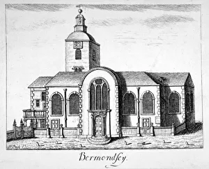 View of the Church of St Mary Magdalen, Bermondsey, London, c1780. Artist
