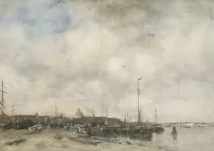 Maris Jacob Henricus Prints: View of a city, 1882. Creator: Jacob Henricus Maris