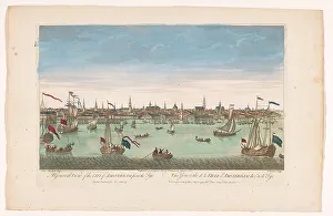 Amstel Prints: View of the city of Amsterdam seen from the IJ, 1752. Creator: Anon