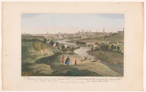 Dublin County Dublin Ireland Prints: View of the city of Dublin as seen from Phoenix Park, 1753. Creator: James Mason