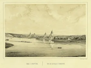 View of the City of Irkutsk, 1856. Creator: Ivan Dem'ianovich Bulychev