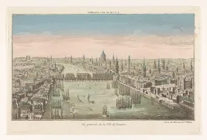 St Magnus The Martyr Prints: View of the city of London, 1745-1775. Creator: Anon