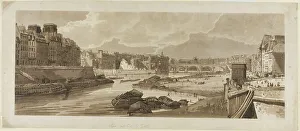 Girtin Thomas Prints: View of the City with the Louvre, etc