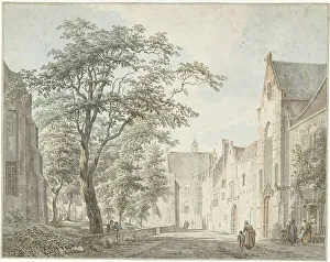 Utrecht Prints: View in the city of Montfoort, 1775. Creator: Paulus van Liender