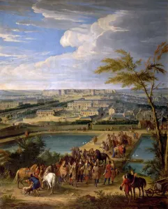 View of the city and Palace of Versailles, as seen from the Montbauron hill View of the city and Palace of Versailles, as seen from the Montbauron hill