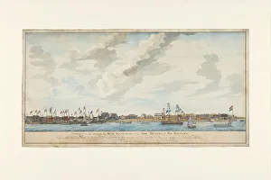 Dutch Empire Prints: View of the city of Paramaribo and Fort Zeelandia, 1772. Creator: Frederik Jägerschiöld