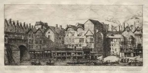 Charles Meryon French Prints: View of Part of the City of Paris, Towards the Close of the 17th Century, 1861. Creator
