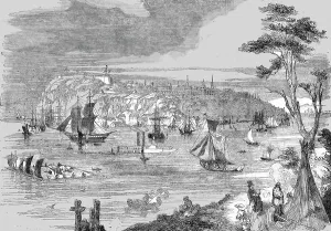 View of the City of Quebec, 1854. Creator: Unknown