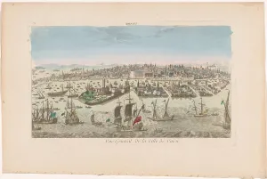 Gondolieri Prints: View of the city of Venice, 1700-1799. Creator: Anon
