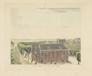 Title Prints: View of the city wall southwest of Nijmegen, 1815-1824. Creator: Derk Anthony van de Wart