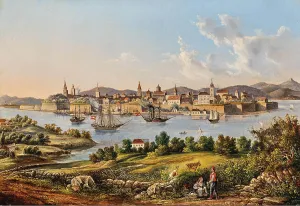 Croatia Prints: View of the city of Zadar, 19th century. Creator: Unknown artist