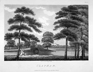 William Ellis Prints: View of Clapham, London, 1792. Artist: William Ellis