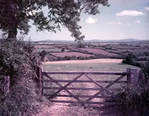 Peaceful Prints: View from Clarbeston, Pembrokeshire, c1955. Creator: Arthur Charles Kirby Ware