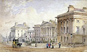 Regents Park Prints: View of Clarence Terrace in Regents Park, London, 1827. Artist: George Shepherd