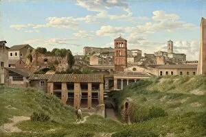 Christoffer Wilhelm Eckersberg Gallery: View of the Cloaca Maxima, Rome, 1814. Creator: CW Eckersberg