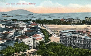 Images Dated 10th January 2008: View from the Clock Tower, Bombay, India, early 20th century