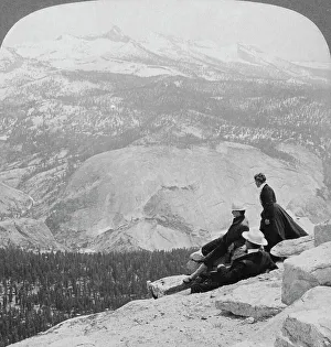 Sierra Nevada Prints: View from Clouds Rest over the Little Yosemite Valley to Mount Clark
