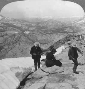 View from Clouds Rest over Tenaya Lake to the distant Matterhorn, California, USA, 1902 View from Clouds Rest over Tenaya Lake to the distant Matterhorn, California, USA, 1902