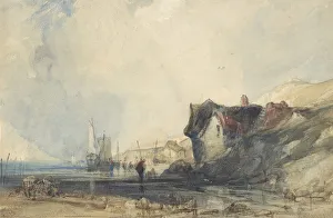 Bentley Prints: View on the Coast at Deal, ca. 1846. Creator: Charles Bentley