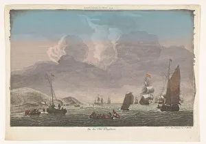 Daumont Jean Francois Prints: View of the coast of England with ships and boats on the water, 1745-1775. Creator: Anon