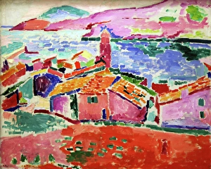 Henri Mile Benot Prints: View of Collioure, c1905. Creator: Henri Matisse