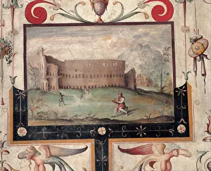 Ancient World Prints: View of the Colosseum, 1544. Artist: Anonymous