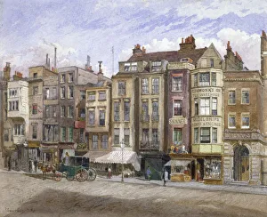 John Crowther Prints: View of commercial premises in the Strand, Westminster, London, 1881