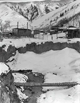 Coalmine Prints: View of company-owned houses, Utah coal town