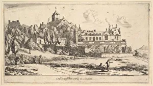 Nooms Prints: View of Conflans, 17th century. Creator: Reinier Zeeman