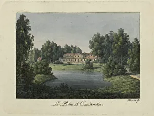 Pavlovsk Prints: View of the Constantine Palace in Pavlovsk, 1810s