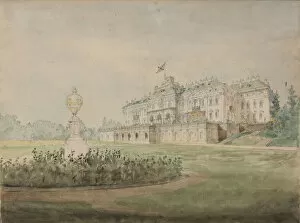 View of the Constantine Palace in Strelna near St. Petersburg, 1856