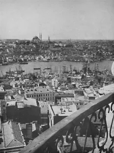 Hodder Stoughton Ltd Collection: A view over Constantinople showing the Mosque of Santa Sophia, 1913