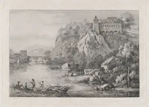 Boisseux Jean Jacques De Prints: View of the Convent of the Barefooted Carmelites, 1807. Creator: Jean-Jacques de Boissieu