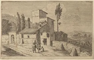 Swanevelt Herman Van Prints: View of a Convent. Creator: Herman van Swanevelt