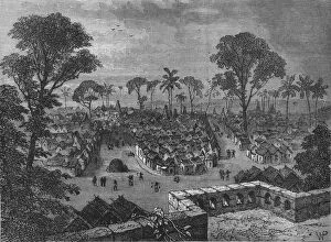 Asante Gallery: View of Coomassie, c1880. Artist: W.P