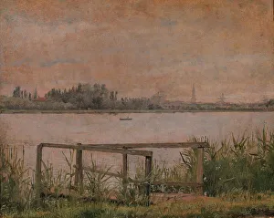 Kobke Christen Prints: View of Copenhagen seen from Dosseringen, 1835-1838. Creator: Christen Købke