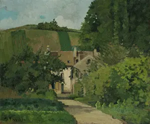 1865 Prints: View of the Cote Saint-Denis, Pontoise, c1867. Creator: Camille Pissarro