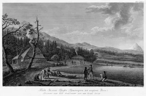 Ashore Prints: View of Count Rumiantsev Bay on Esso Island