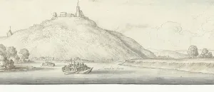 Winceslaus Hollar Prints: View of the Danube near Ober-Elech, 1625-1650. Creator: Wenceslaus Hollar