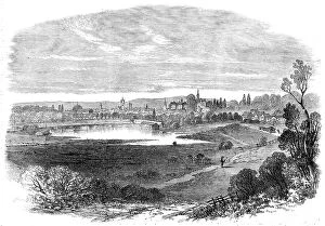 Engraved Collection: View of Darmstadt - from a sketch by our special artist, 1862. Creator: Unknown