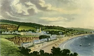 View of Dawlish from the West Cliff, 1817, (1943). Creator: Joseph Constantine Stadler
