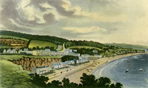 Joseph Constantine Prints: View of Dawlish from the West Cliff, 1817, (1943). Creator: Joseph Constantine Stadler